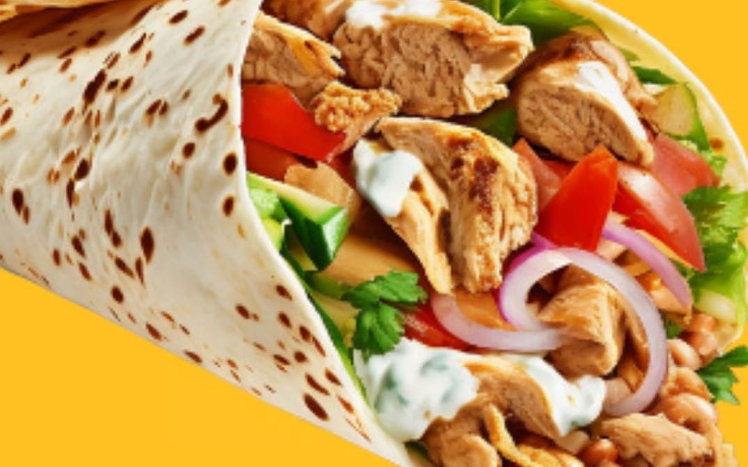 Chicken Boti Wrap.